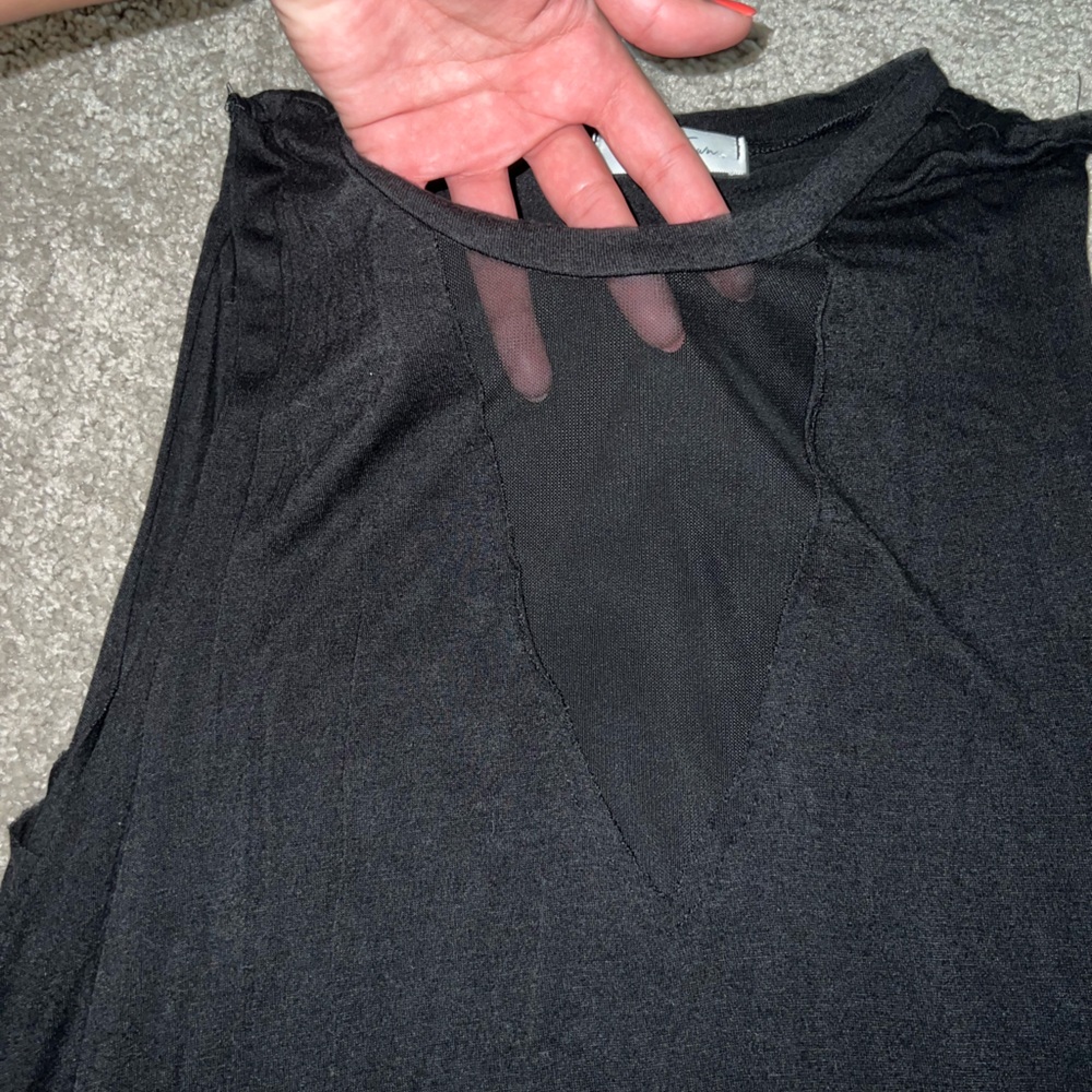 Black tank top
